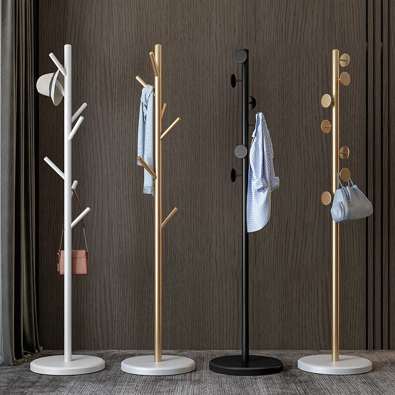 

Nordic Metal Coat Rack Minimalist Designe Standing Floor Clothes Drying Rack Free Shipping Percheros Furniture Living Room