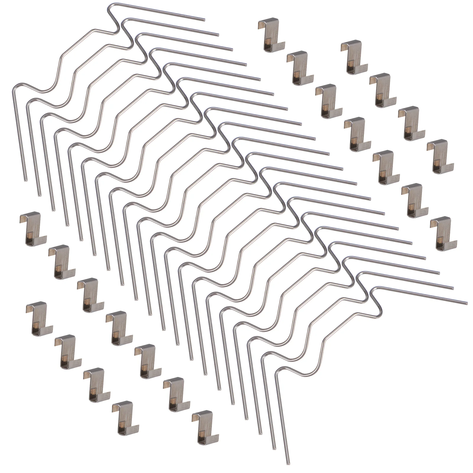 100 szt. Zaciski do szkła szklarniowego Rama zaciskowa ze stali nierdzewnej Zaciski typu W Szyba mocująca