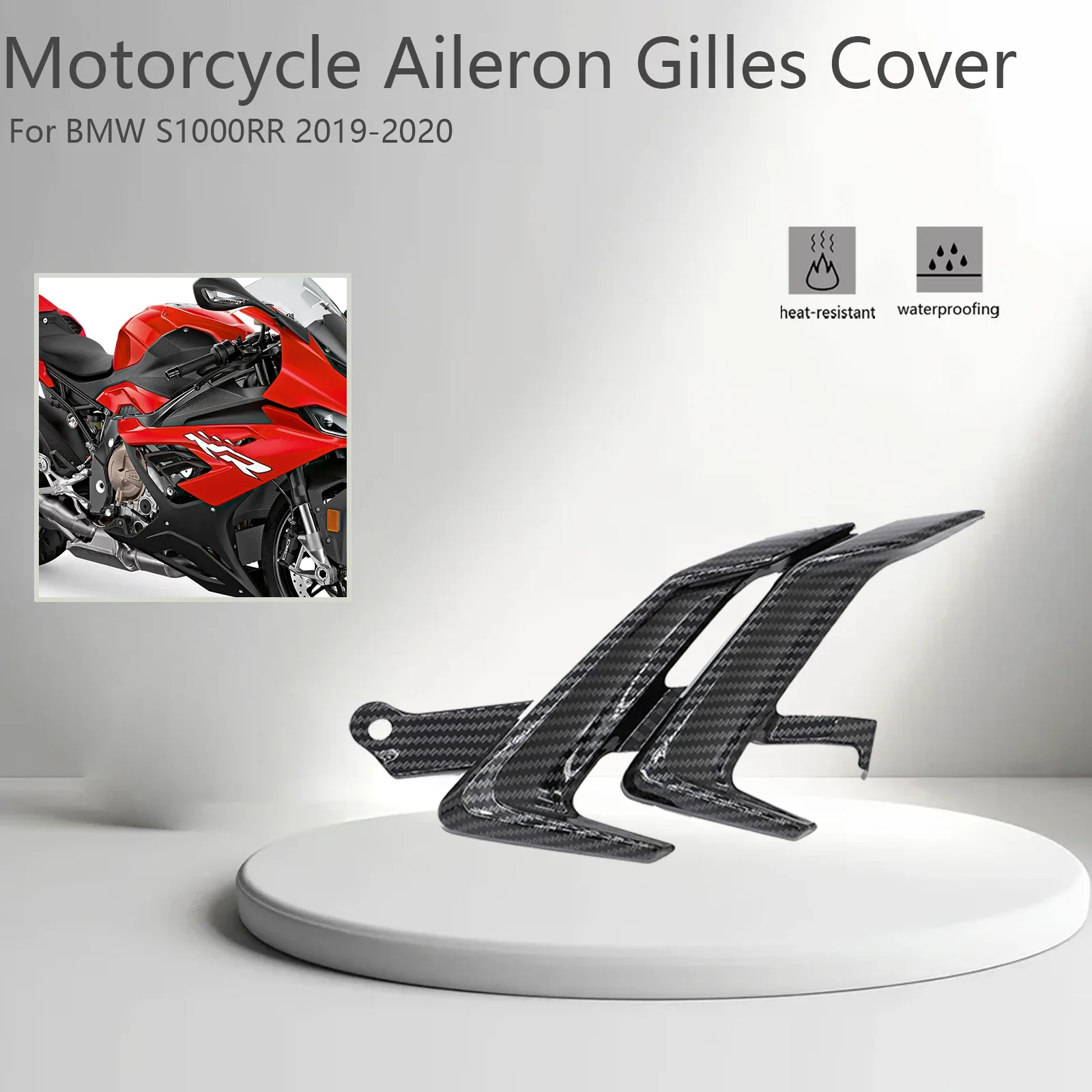 

For BMW S1000RR S 1000RR 1000 S1000 RR 2019 2020 Motorcycle Aileron Gilles Cover Fins Tablet Side Fairing Protector Accessories