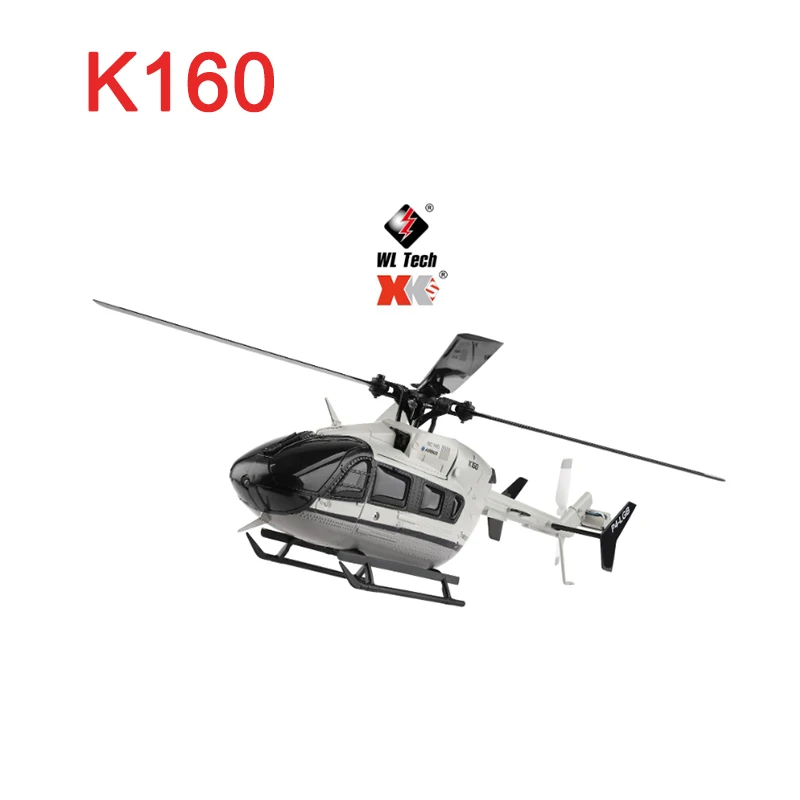 

Wltoys 2025 New K160 Four-Way Brushless Height Holding RC Helicopter Model Simulation EC-145 Without Flaps Remote Control Toy