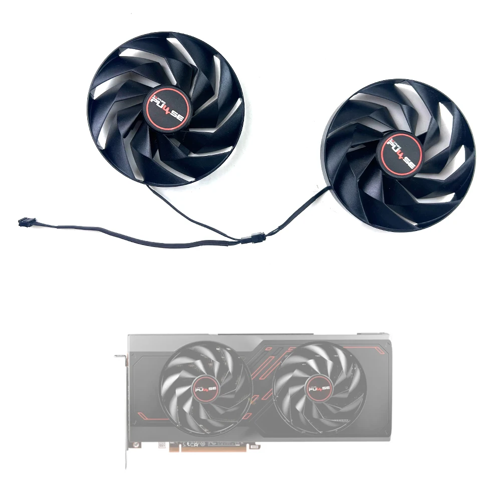 NEW Cooling Fan 95MM 4pin FD10015M12D 0.45A GPU fan suitable For SAPPHIRE Radeon RX7600XT 7700XT 7800XT PULSE graphics card fan