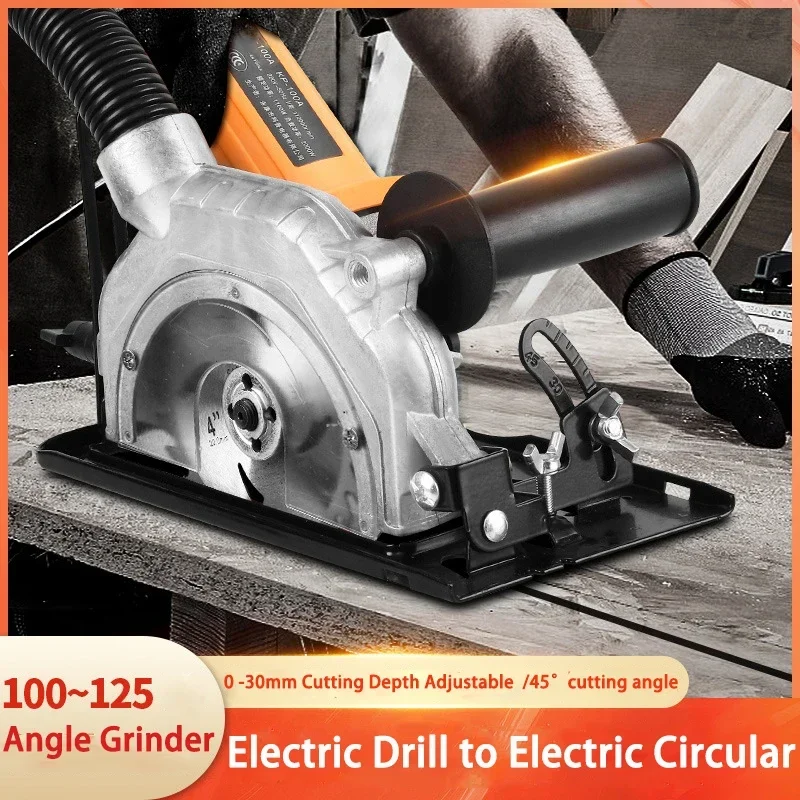 Hand Angle Grinder Converter To Cutter Cutting Machine Refit Electric Chain Saw Circular Saw Bracket Base Woodworking Table Tool