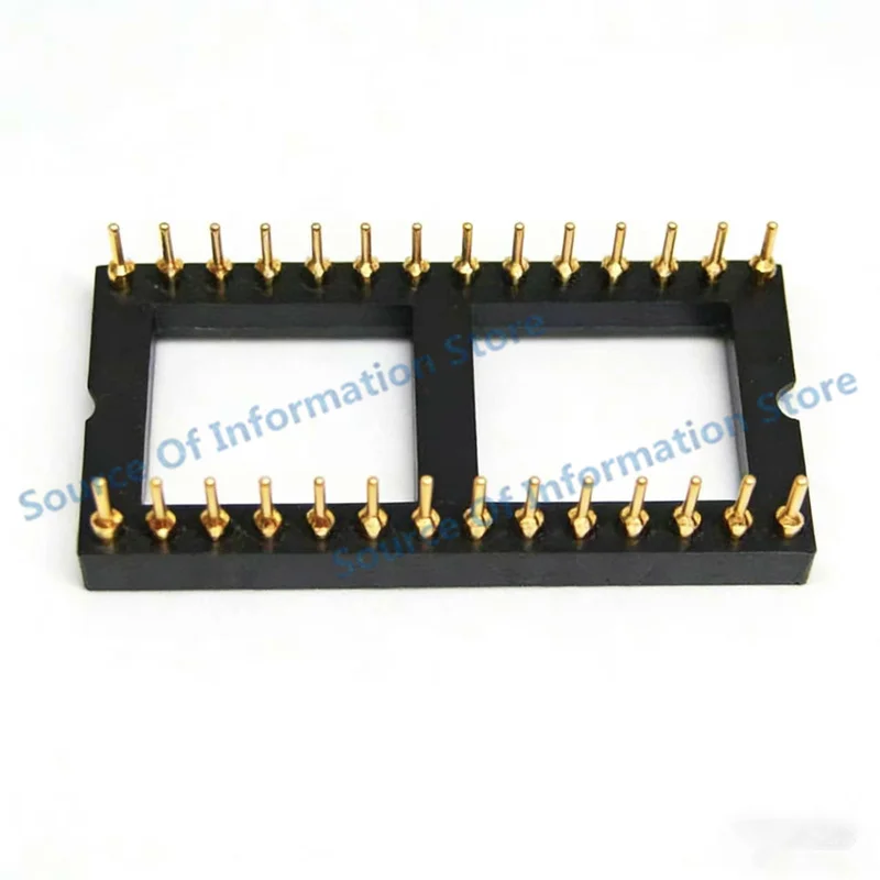 5Pcs Integrated Circuit Sockets DIP-28 Gold-Plated 100% New