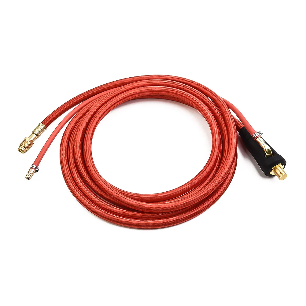 Seamless Welding Experience with WP26 Quick Connect Tig Welding Torch Gas Electric Integrated Red Hose Cable Wire