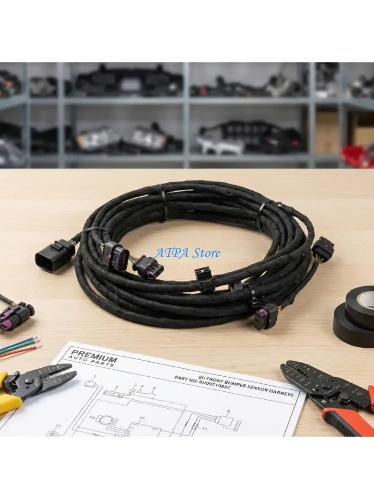 

U13C Parking Harness Automotive Accessories Easy Installation Front Bumper Parking Sensors Wiring for 8U 2016-2017