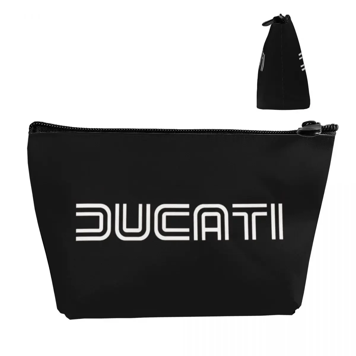 70's Retro Ducati Shirt, Sticker, Hoodie, Mask Travel Cosmetic Bag Cosmetic Case Portable Organizer For Women Ladies Gift