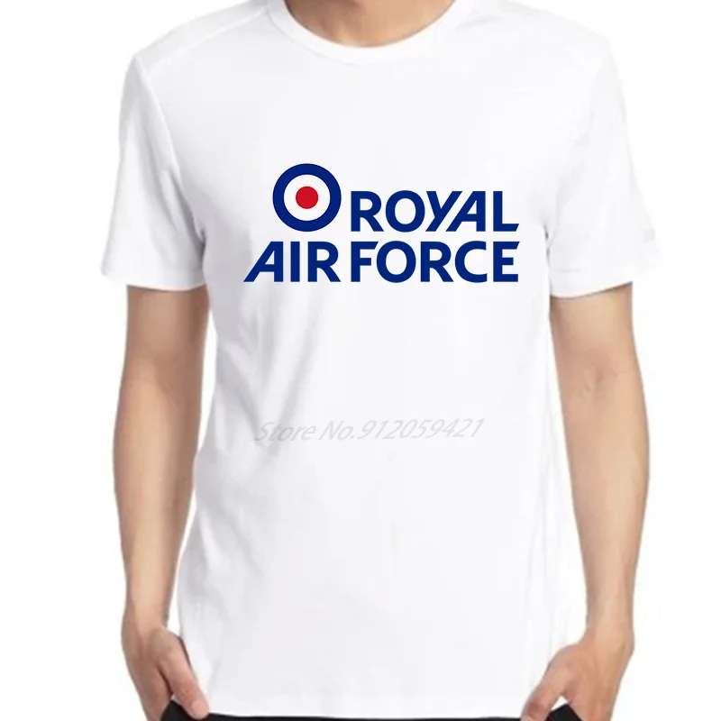 Royal Air Force Logo ​Military Air Raf Graphic T Shirts Cotton Short Sleeve T-Shirts Summer O-Neck T-Shirt Mens Print T Shirt