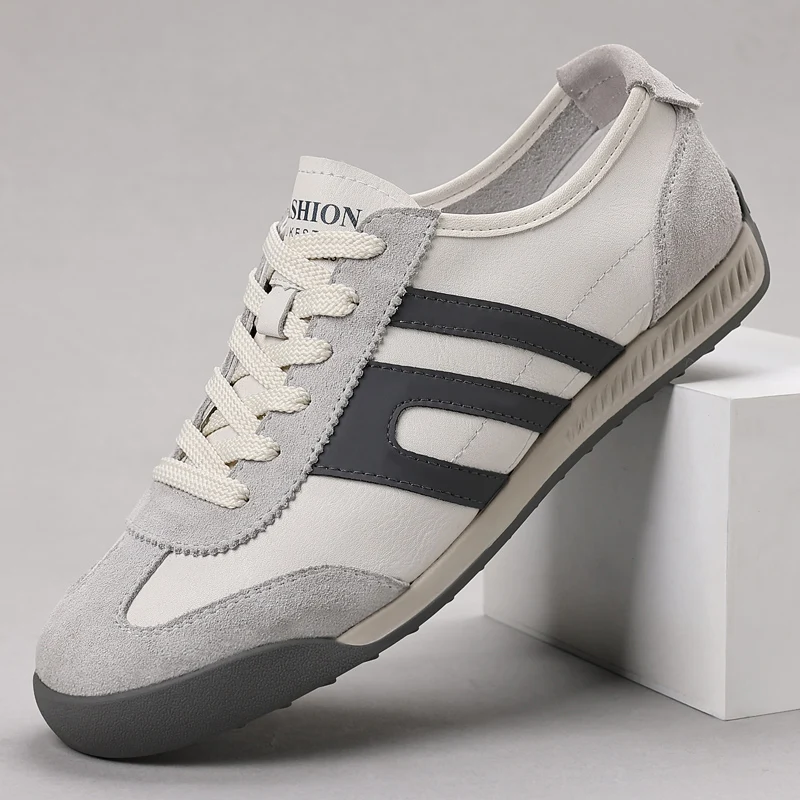 

2025 Men's New Autumn German-Style Training Sneakers - Chunky Low-Tops, Breathable & Versatile for Skateboarding & Casual Wear