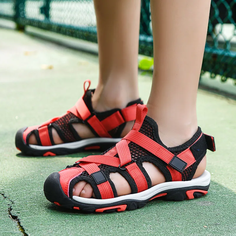 

2023 Summer Children's Hollow Sports Sandals High Quality Non-slip Boys Girls Beach Sandals Light Sneakers Child Casual Shoes