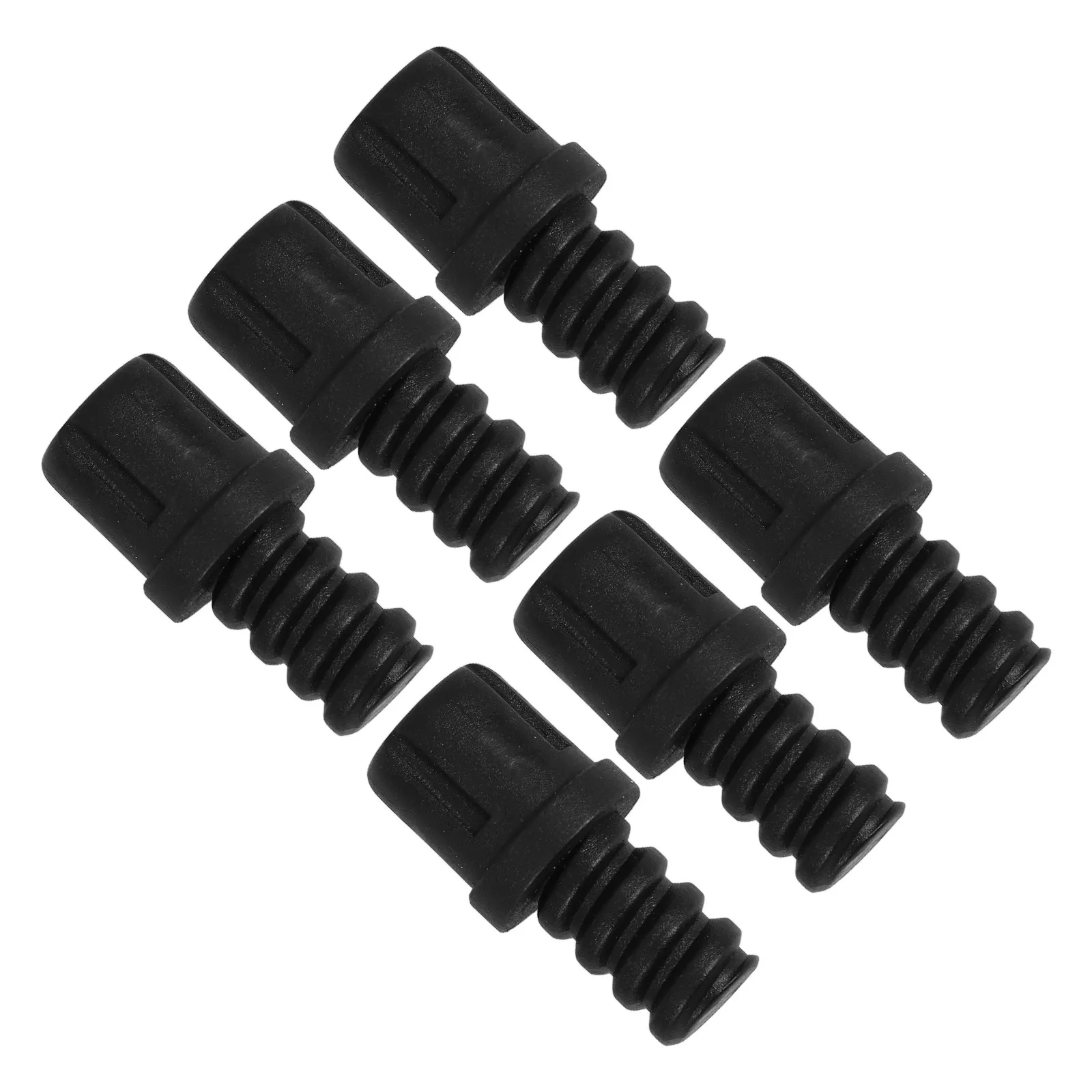 

6Pcs Toilet Brush Handle Connector Self-Locking Spiral Plastic Threaded Replacement Adapter Bath Cleaning Supplies