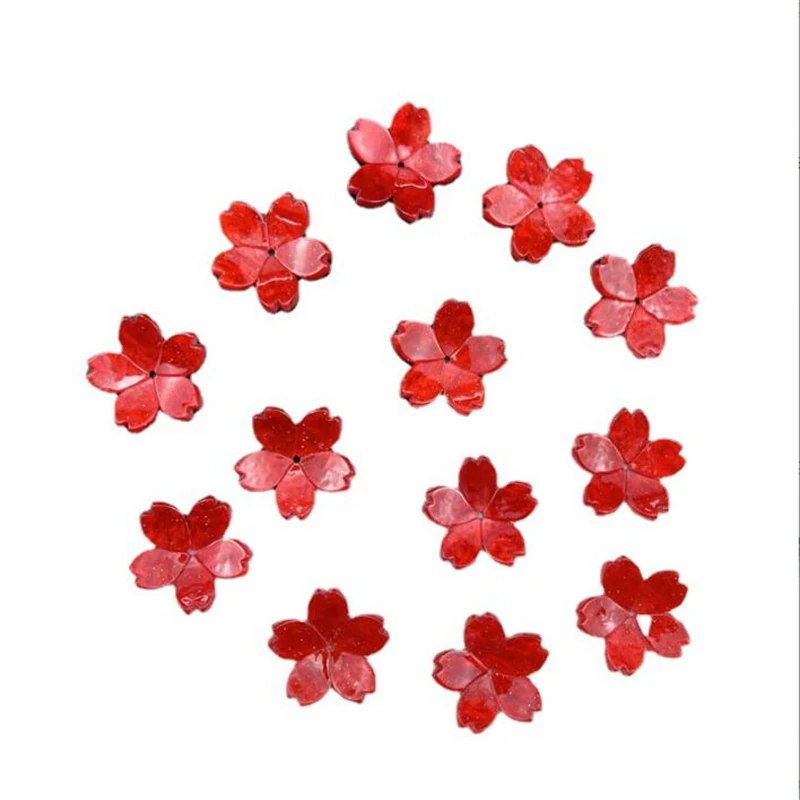 10Pcs/Lot New Retro Acetic Acid 24MM Flower Torus Charm Connectors Diy Earrings Jewelry Making Resin Acessories Material