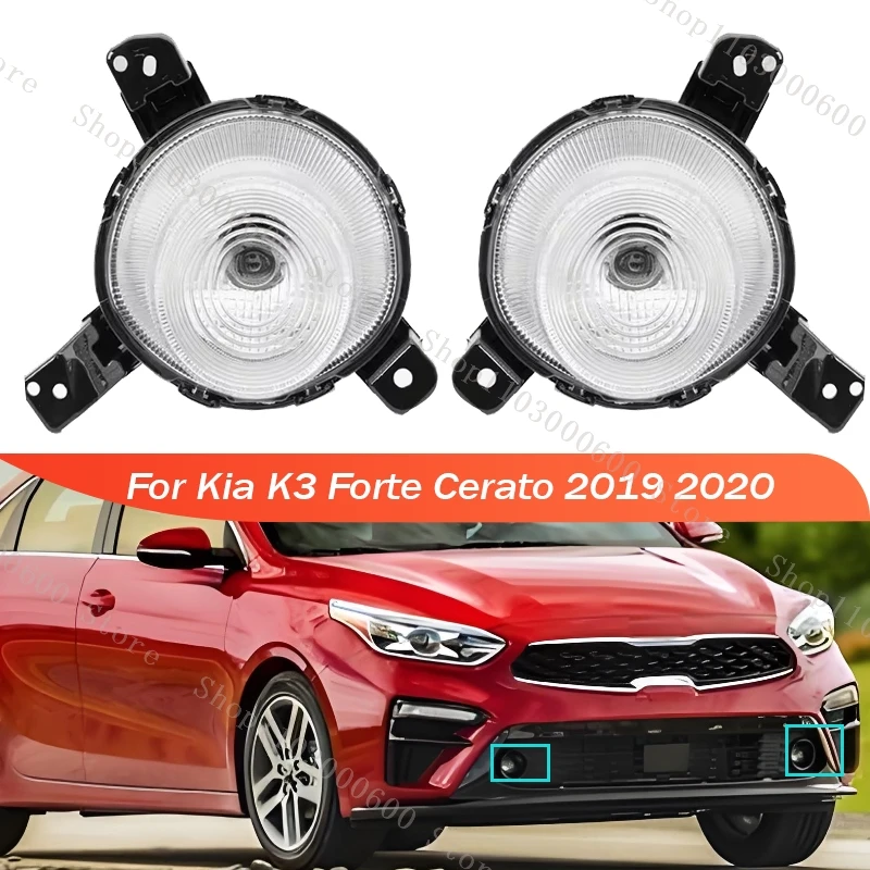 Car Front Fog Light For Kia K3 Forte Cerato 2019 2020 Front Bumper Fog Lamp Headlights Turn Signal Lights