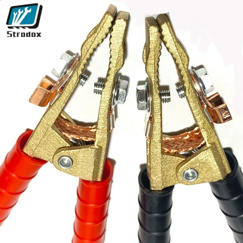 Brass Argon Arc Welding Ground Clip SY-260D With Copper Belt Household Iron Wire Clip Electric Pliers Black And Red Optional