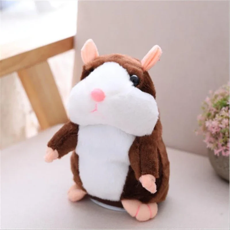 15cm sprechender Hamster Kinderspiel zeug Plüsch Stofftier süß sprechen Tonaufnahme wiederholen Plüsch Kawaii Hamster Tiers pielzeug