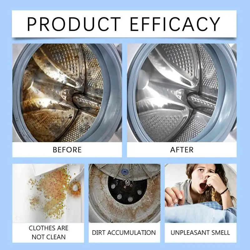 Washer Machine Cleaner Tablets 12PCS/Box Washing Machine Cleaner Descaler 12PCS/Box Washing Machine Cleaner And Descaler Tablets