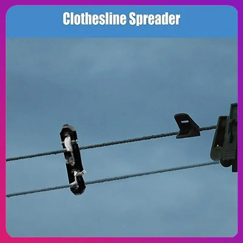 

Разбрасыватель для белья Алюминиевый разбрасыватель для белья S-образный разделитель веревки для белья Шкив Веревка для белья для длинных веревок