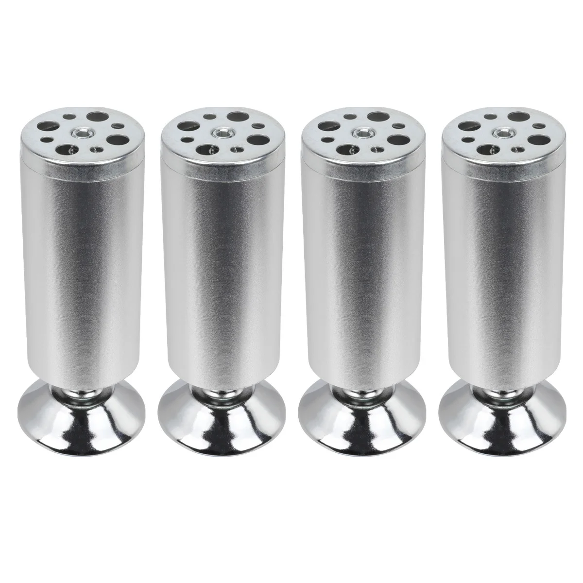 4Pcs Cabinet Legs Aluminum Alloy Furniture Feet Adjustable Height Sofa Table Bed Support Heavy Duty Non-Slip Floor Protector