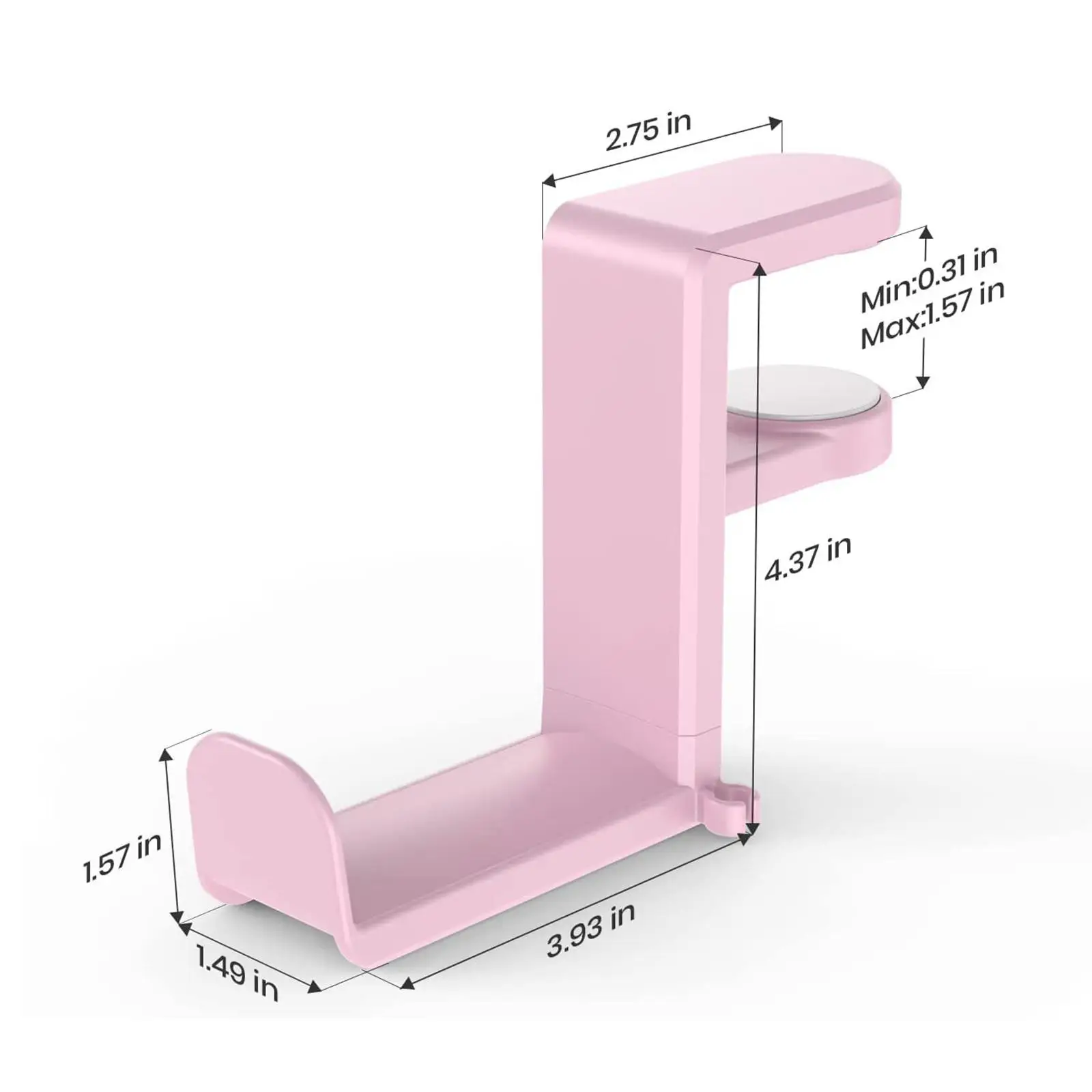 حامل خطاف سماعة الرأس، حامل عرض لتوفير المساحة، حامل سماعة الرأس