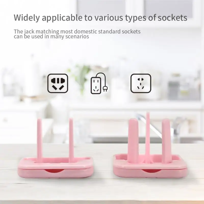 10pcs Safe Socket Protective Cover Anti-electric Safe Lock Protection Plug Protective Cover Baby Switch Socket Power Sleeve