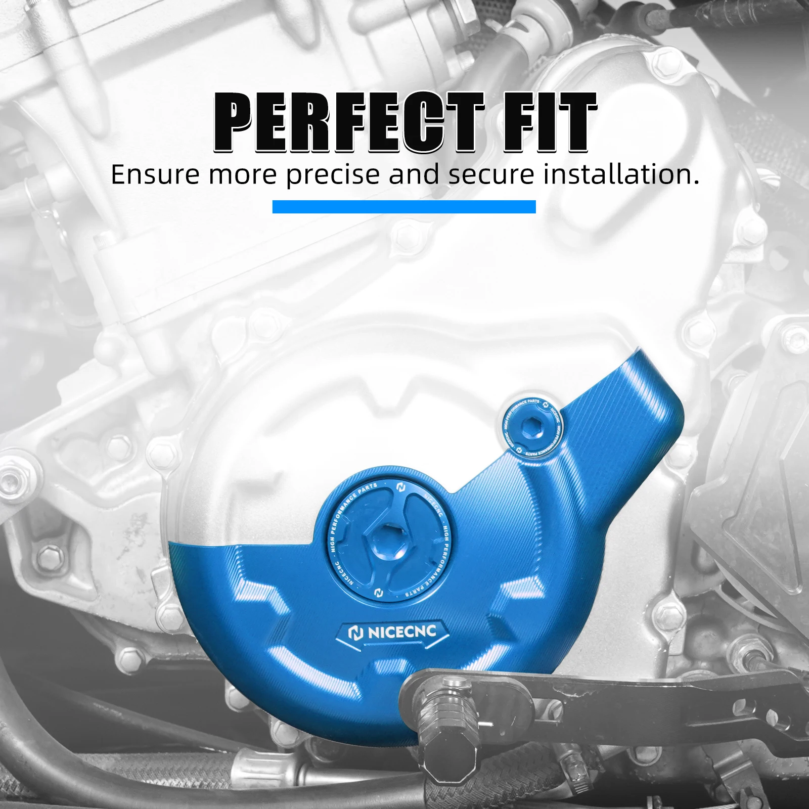 

ATV Aluminum Crankcase Cover & Engine Timing Plug Kit For Yamaha Raptor 700 700R YFM700 CNC-machined