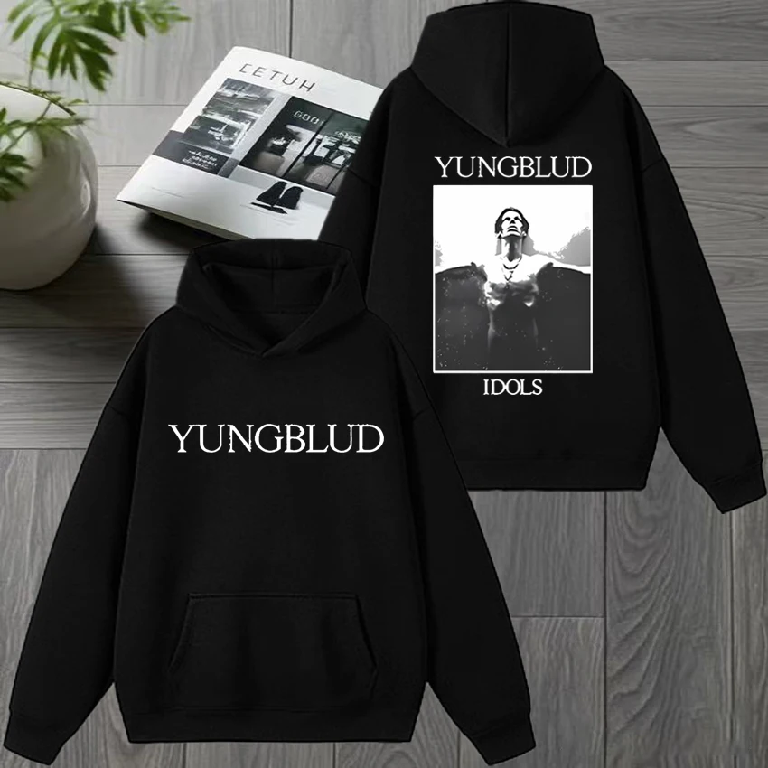 

Hot Rapper Yungblud Idols Album 2025 Double Sided printed Hoodie New Unisex hip hop punk Sweatshirt Men women Fleece streetwear