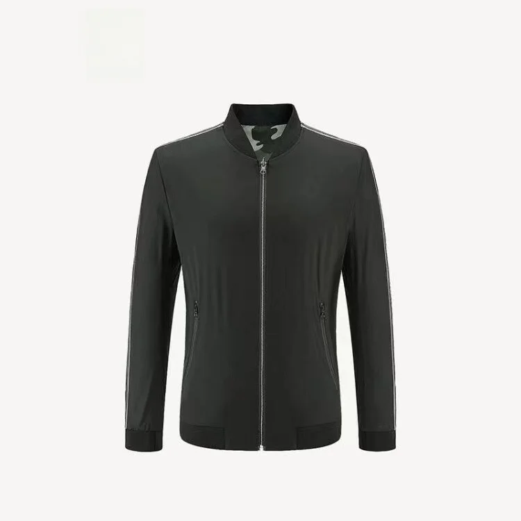 

Новая мужская двусторонняя куртка с бейсбольным воротником, осенняя модная верхняя одежда, простой дизайн