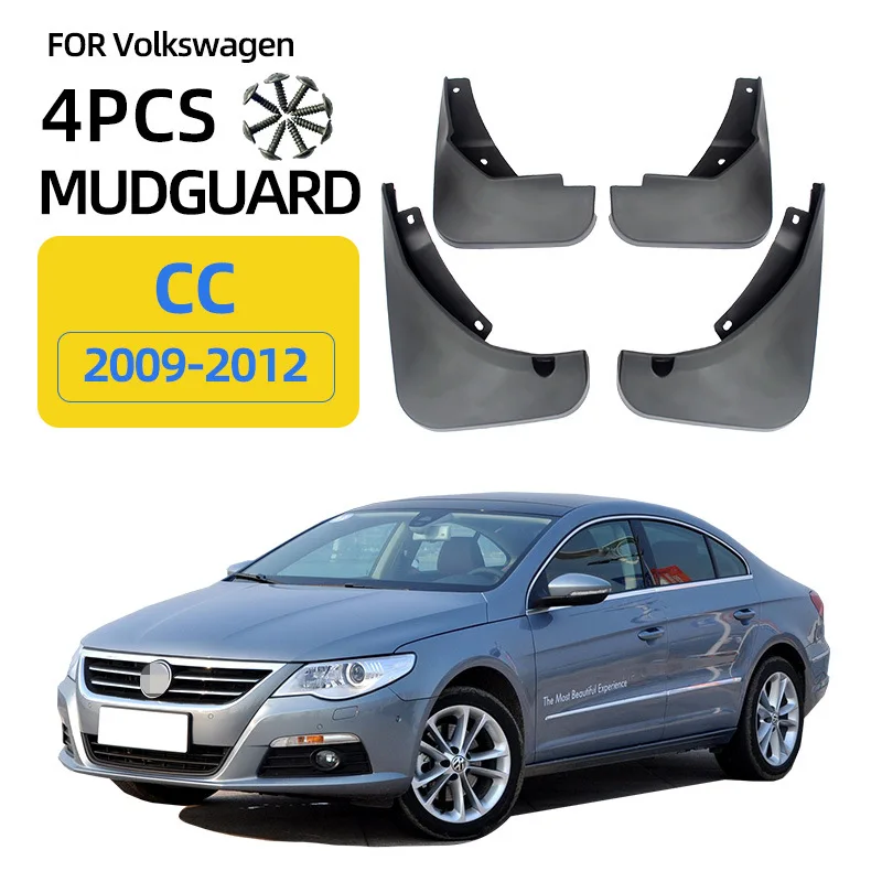 

For 2009-2012 Volkswagen CC mudguard Mudflaps Front Rear Flares Splash Guards Cover Car Accessoie