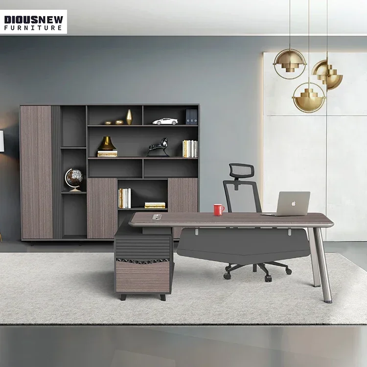 Executive Office Boss Modern Director Office Table L Shape Computer Wood Desk Office Table Director Desk