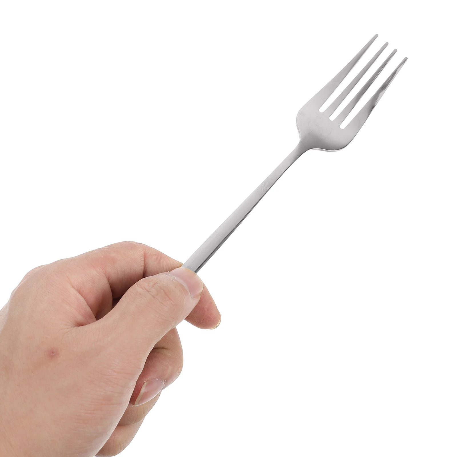 

6 Sets Stainless Steel Cutlery Kit Dessert Forks and Spoons Serving Utensils Party Silverware Dinnerware Tea