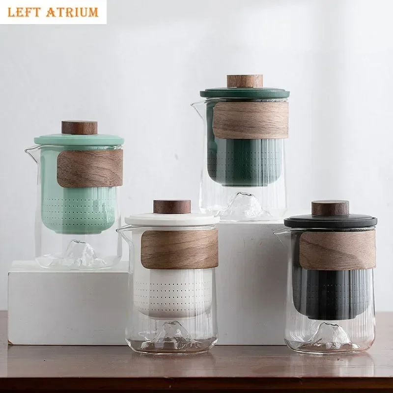 

Portable Travel Tea Set Outdoor Teas Maker Glass Ceramic Kung Fu Tea Set Teapot Teacup Filter Pot Kettle Teas Brewing Utensils