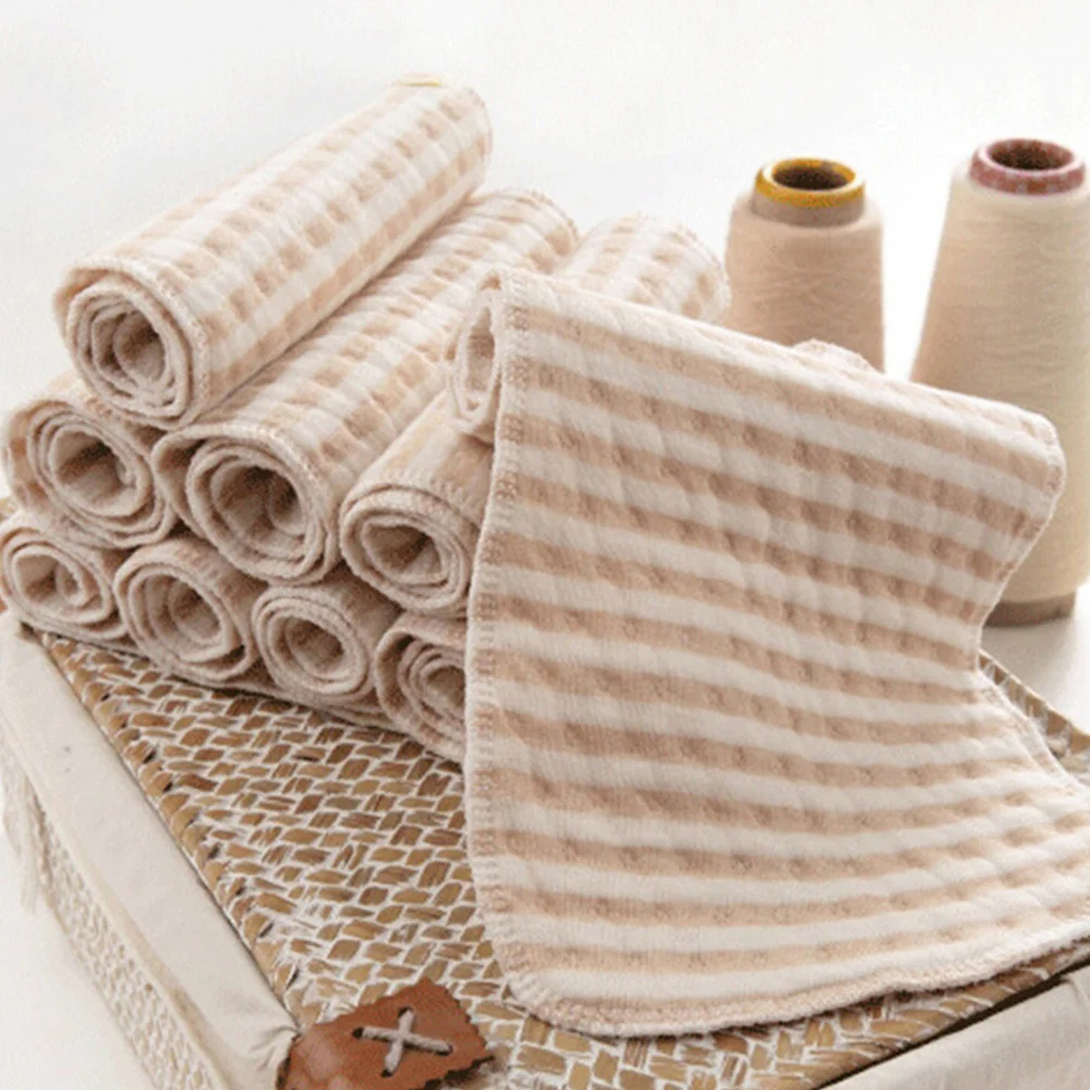 

4Pcs Reusable Baby Cloth Diaper with 3-Layer Liner Overnight Leak-Resistant Absorbent Diapers for Travel Home Use Soft Cotton