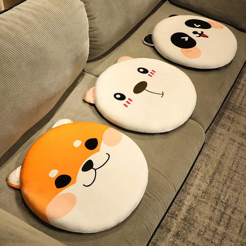 40 سنتيمتر لطيف شيبا اينو البومة بعقب وسادة ألعاب من نسيج مخملي الدب الكرتون مريحة الطعام كرسي وسادة