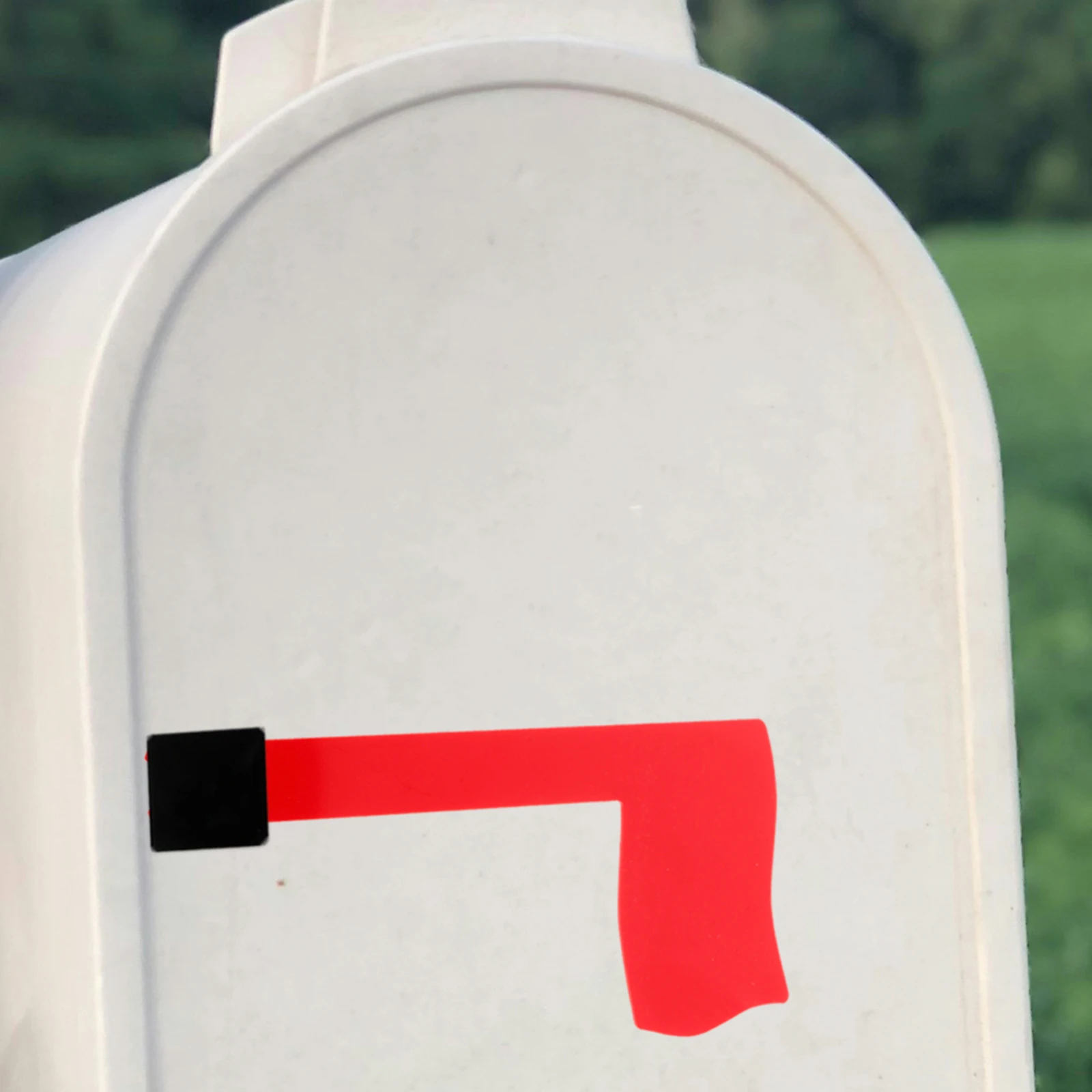 

2pcs Mailbox Flag Replacement Kit Acrylic Material Red Color Rotatable Alert Flags for Wood Metal Mailboxes Outdoor Use Durable