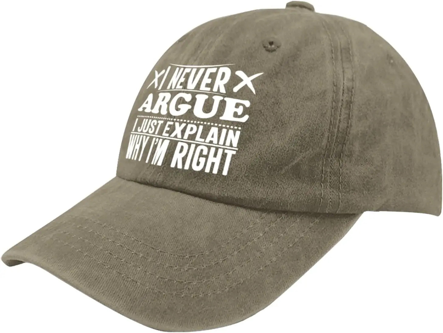 I Never Argue I Just Explain Why I'm Right Hat for Women Funny Baseball Hats Funny Birthday Gifts for Women