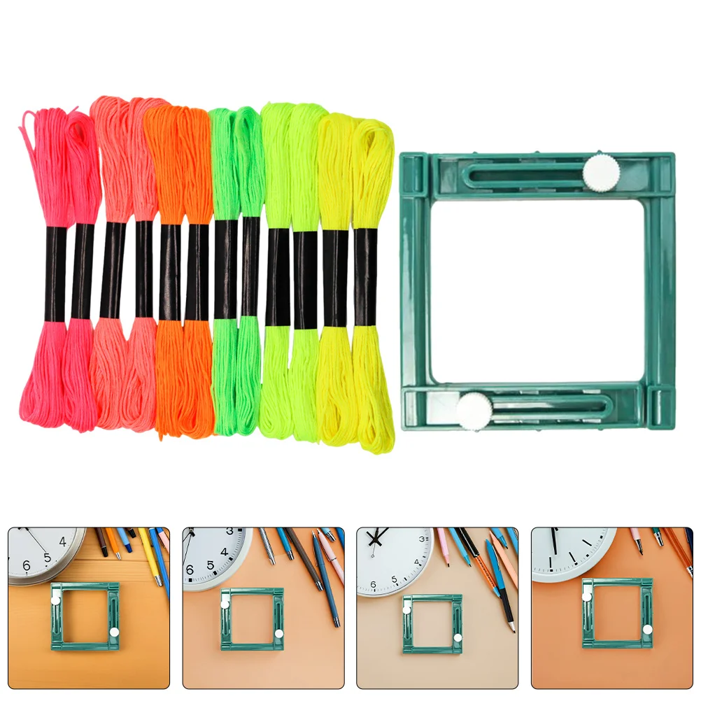 

1Set Tassel Maker Tool Plastic Frame for DIY Embroidery String Crafting Projects Easy to Use Sewing Accessories Home Decor