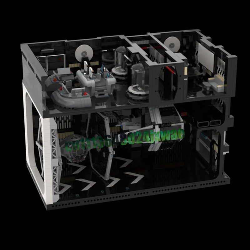 4583PCS Space Station Command Room MOC Model Custom Puzzle DIY Assembly Building Blocks Creative Architecture Toy Gift Display