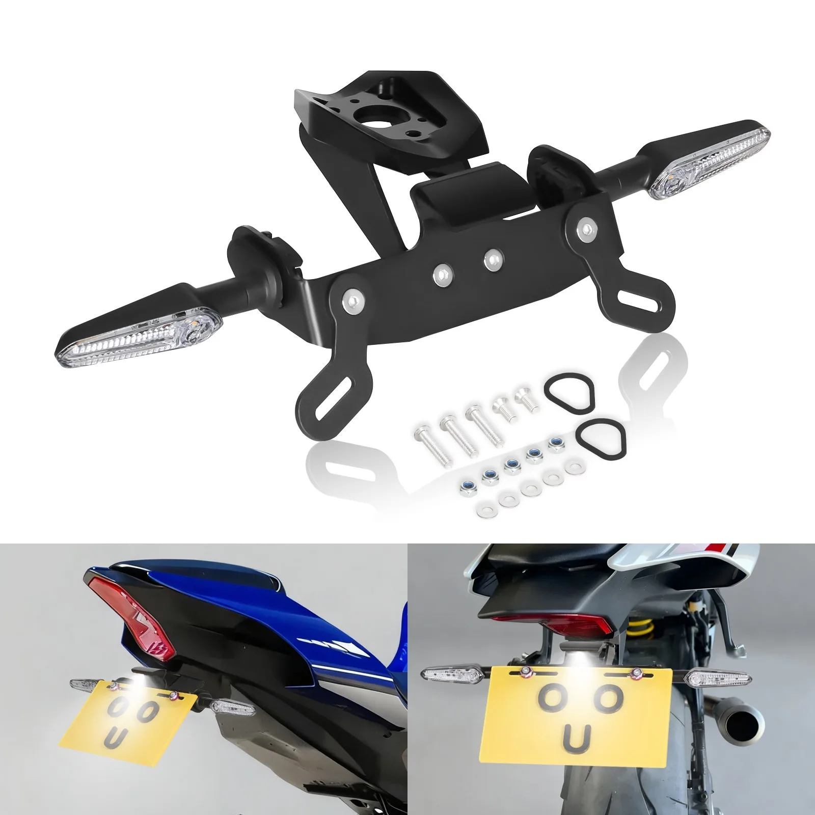 

YZF R1 Fender Eliminator LED Turn Signal For YAMAHA R1M R1S 2016-2025 Tail Tidy YZF R1 Fender Eliminator LED Turn Signal