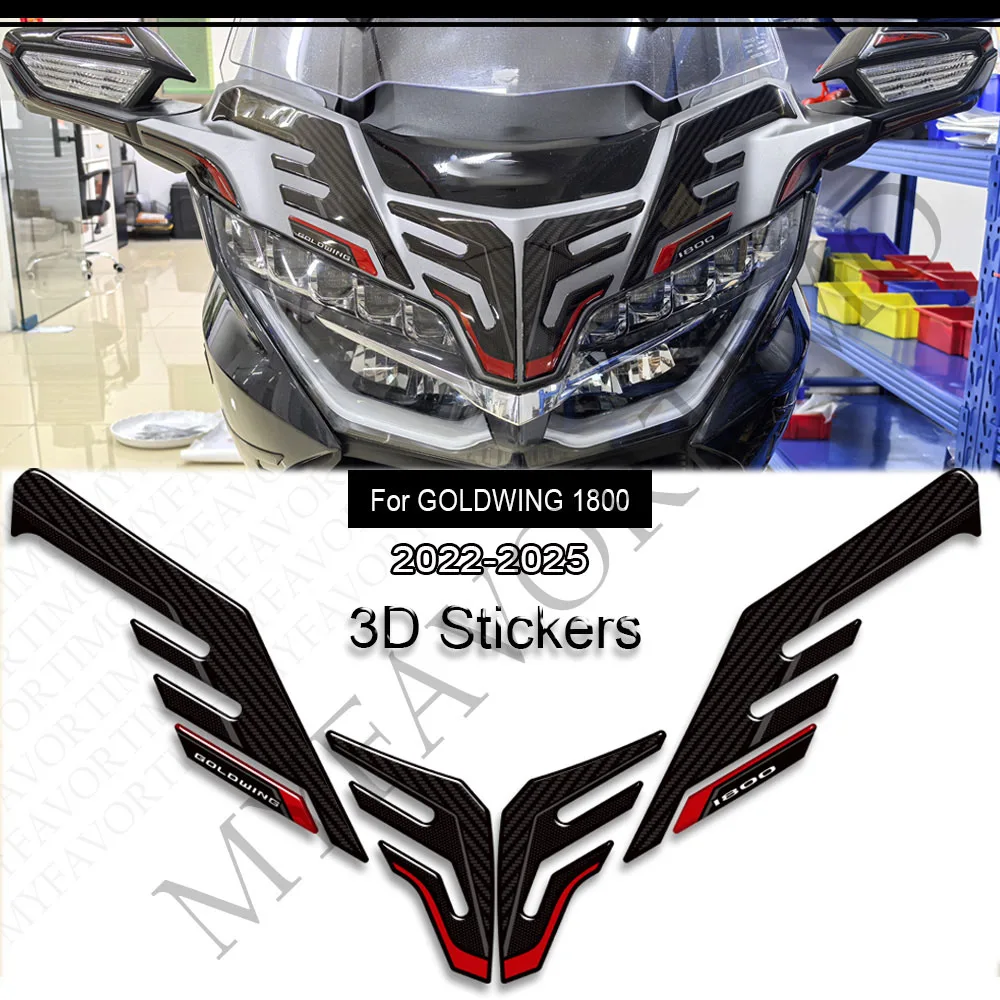 2025 For Honda Goldwing Gold GL1800 LG 1800 F6B Tour Tank Pad Stickers Decals Windshield Windscreen Screen Wind Deflector