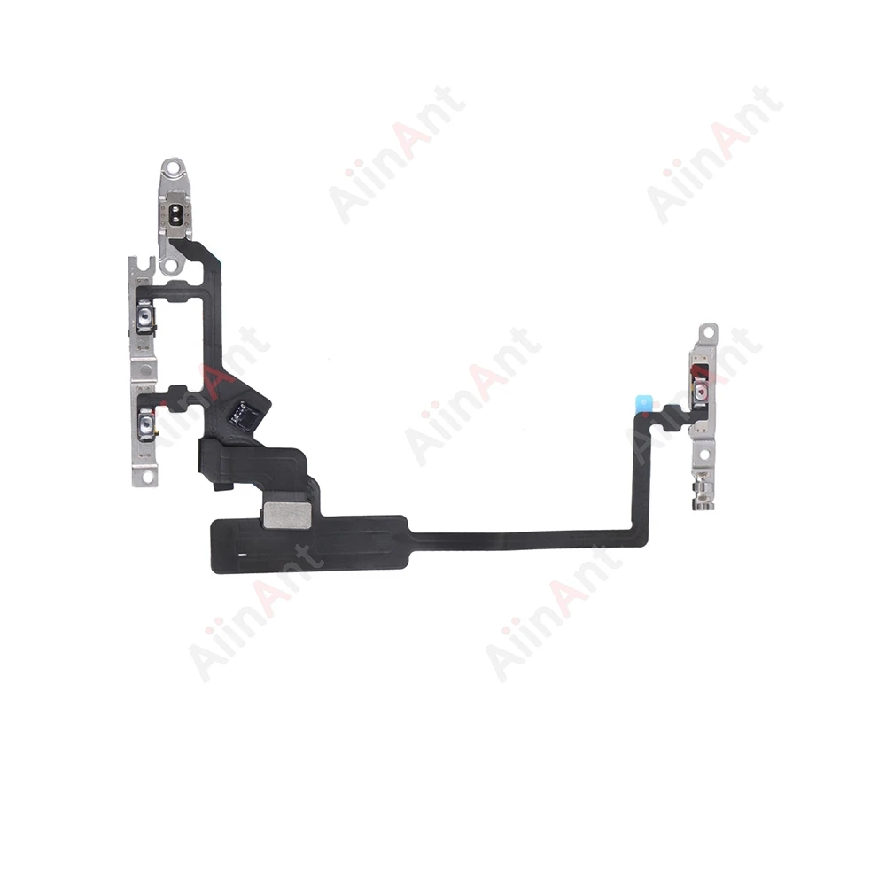 AiinAnt Power Volume Buttons Power Flex Cable For iPhone 12 13 14 15 Pro Max Plus mini Phone Repair Parts