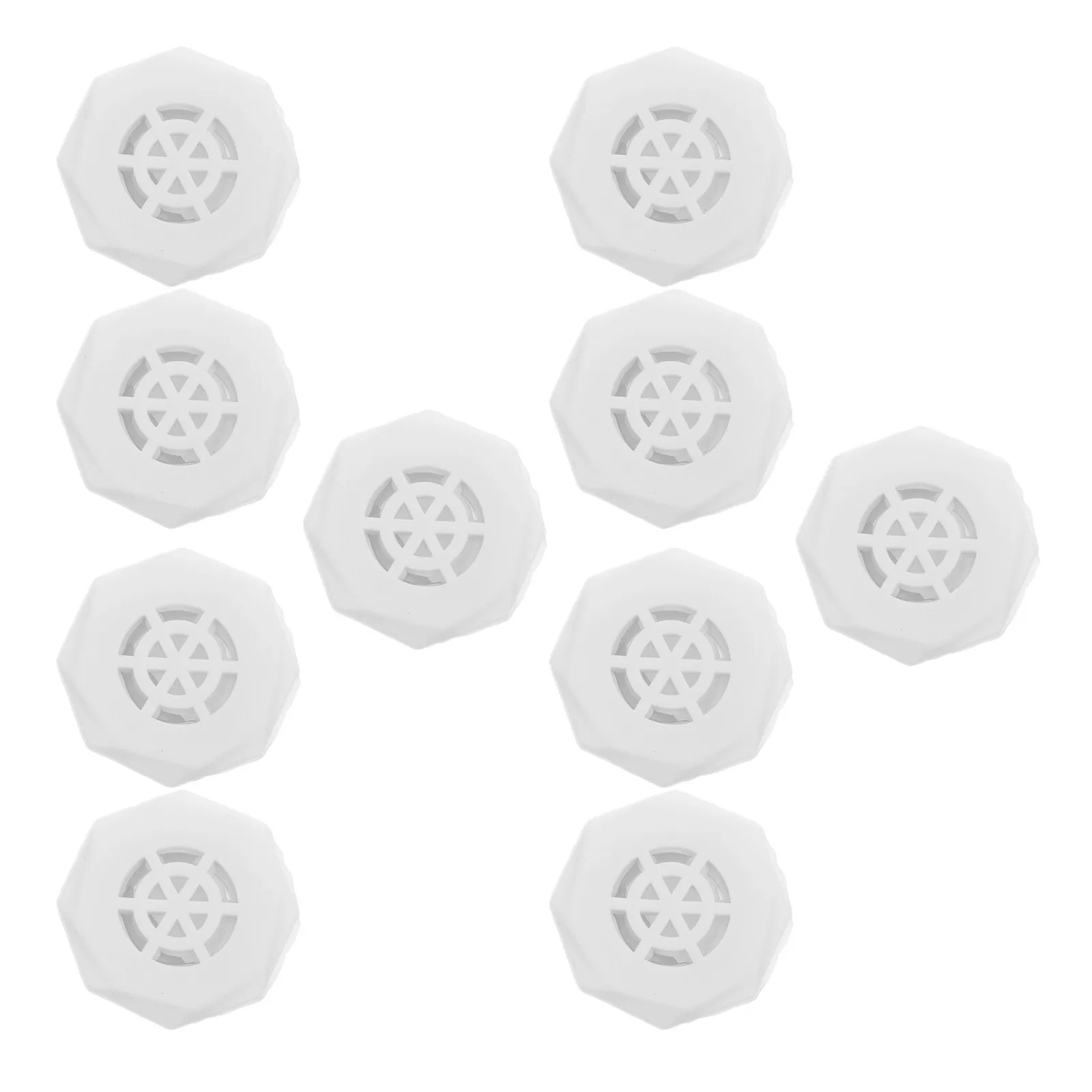 10Pcs Sink Basin Overflow Covers Bathroom Overflow Hole Insert Caps Trim Ring Replacement Drain Plug for Washbasin Kitchen
