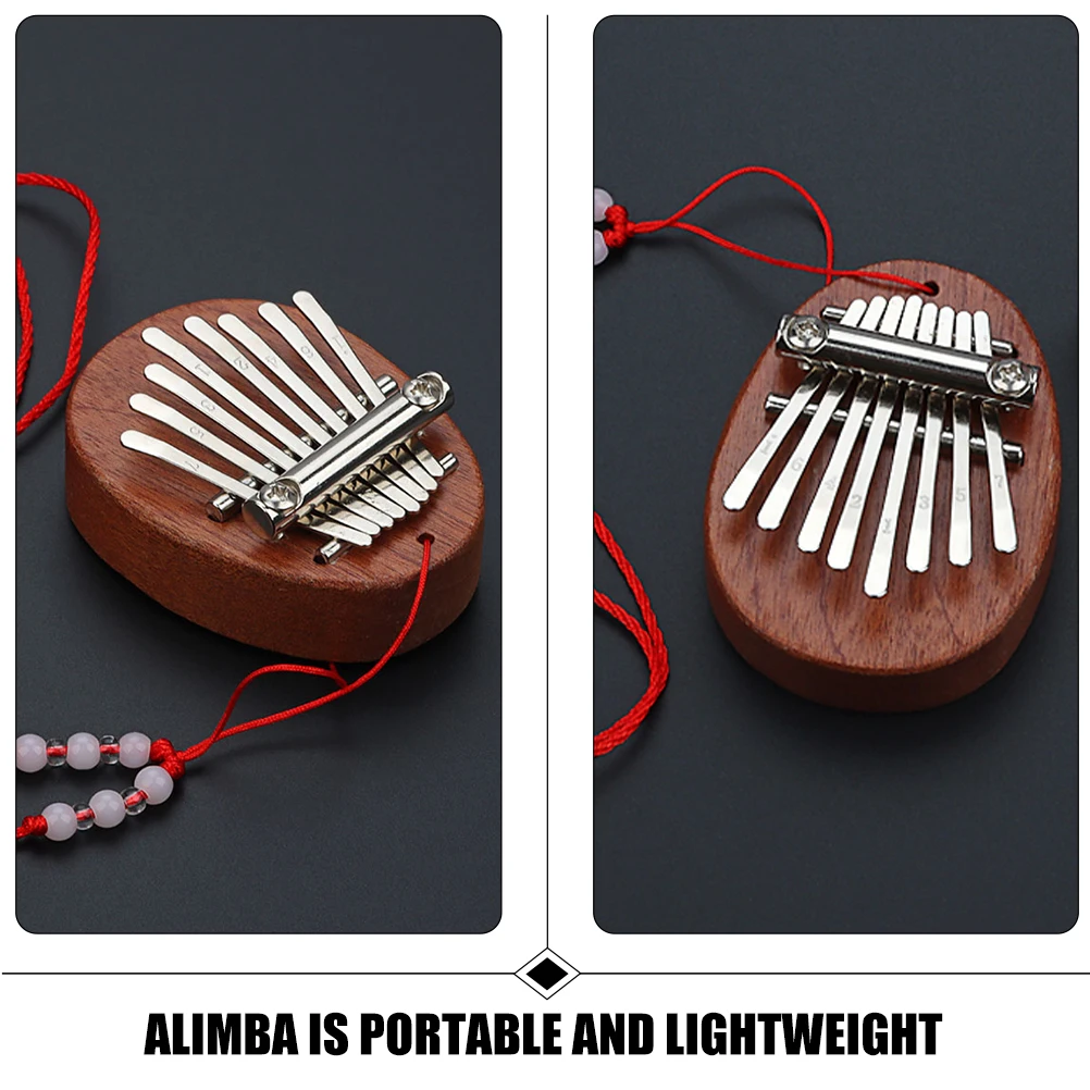 

Wooden Finger Piano Portable Kalimba Small Musical Instruments for Mini