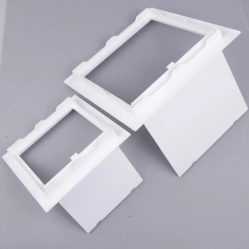 1pc Access Panel Inspection Hole PVC Access Doors Wall Ceiling White Hatch Cover Universal Plastic Push-Type Inspection Port