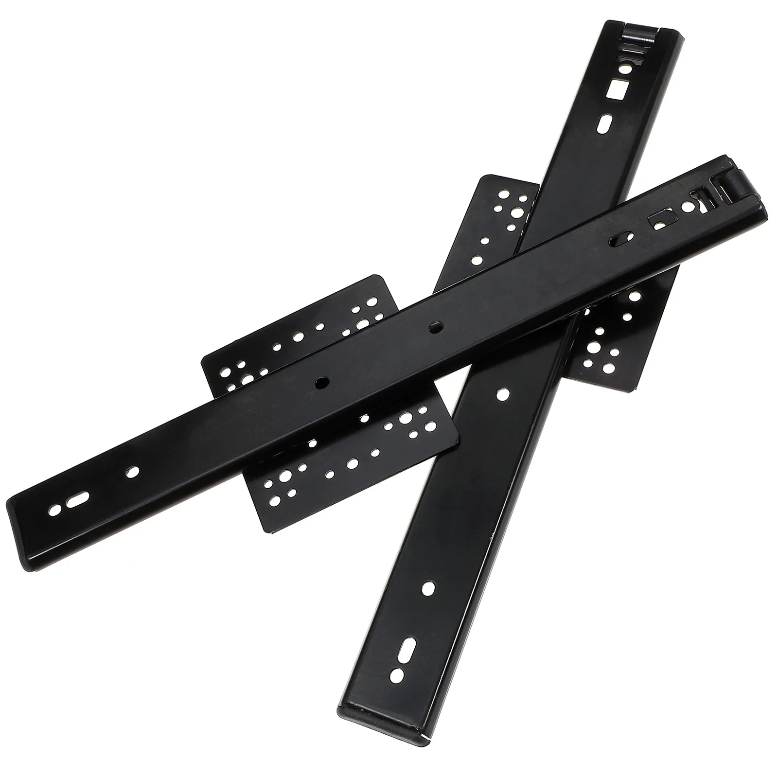 

2Pcs Cabinet Slides Ball Bearing Drawer Guides Cabinet Soft Closing Full Extension Drawer Slides Durable Furniture