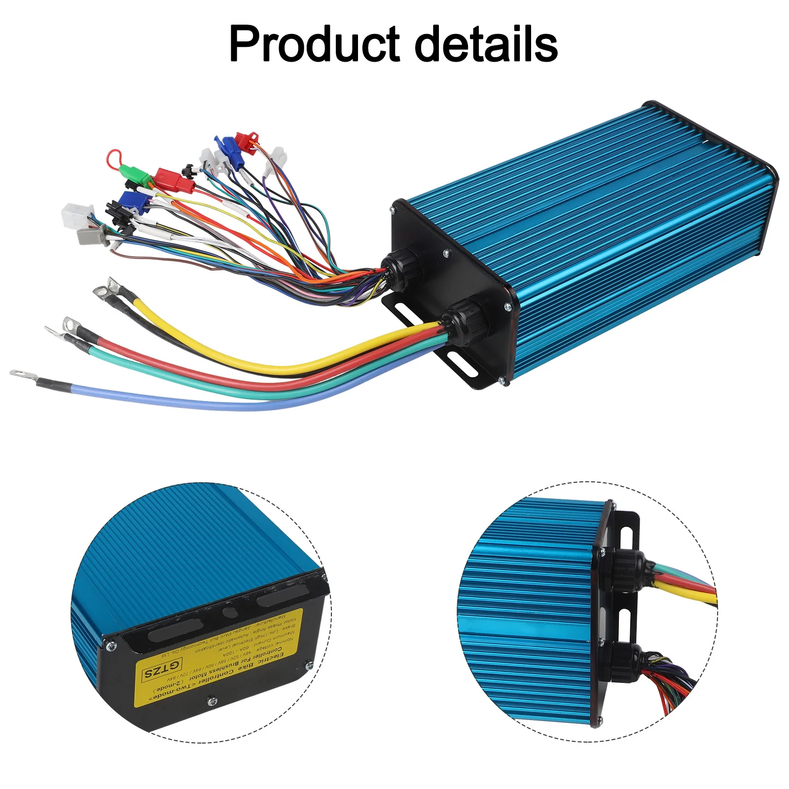

Controller Hub Motor 1 Pc 1900g 225 * 118 * 68 Mm 3000W 48V-84V Accessories Automatic Identification Replacement Outdoor