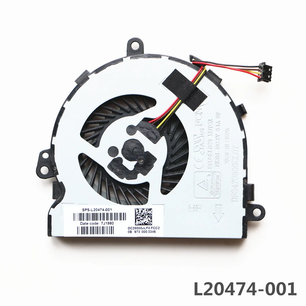 

L20474-001 For HP 15-DB 15-DB0186AU 15-DB0209AU 15-DB0003NG 15-DB0011DX 15-DB2000NG 15-DB1010NM TPN-C136 CPU Cooling Fan