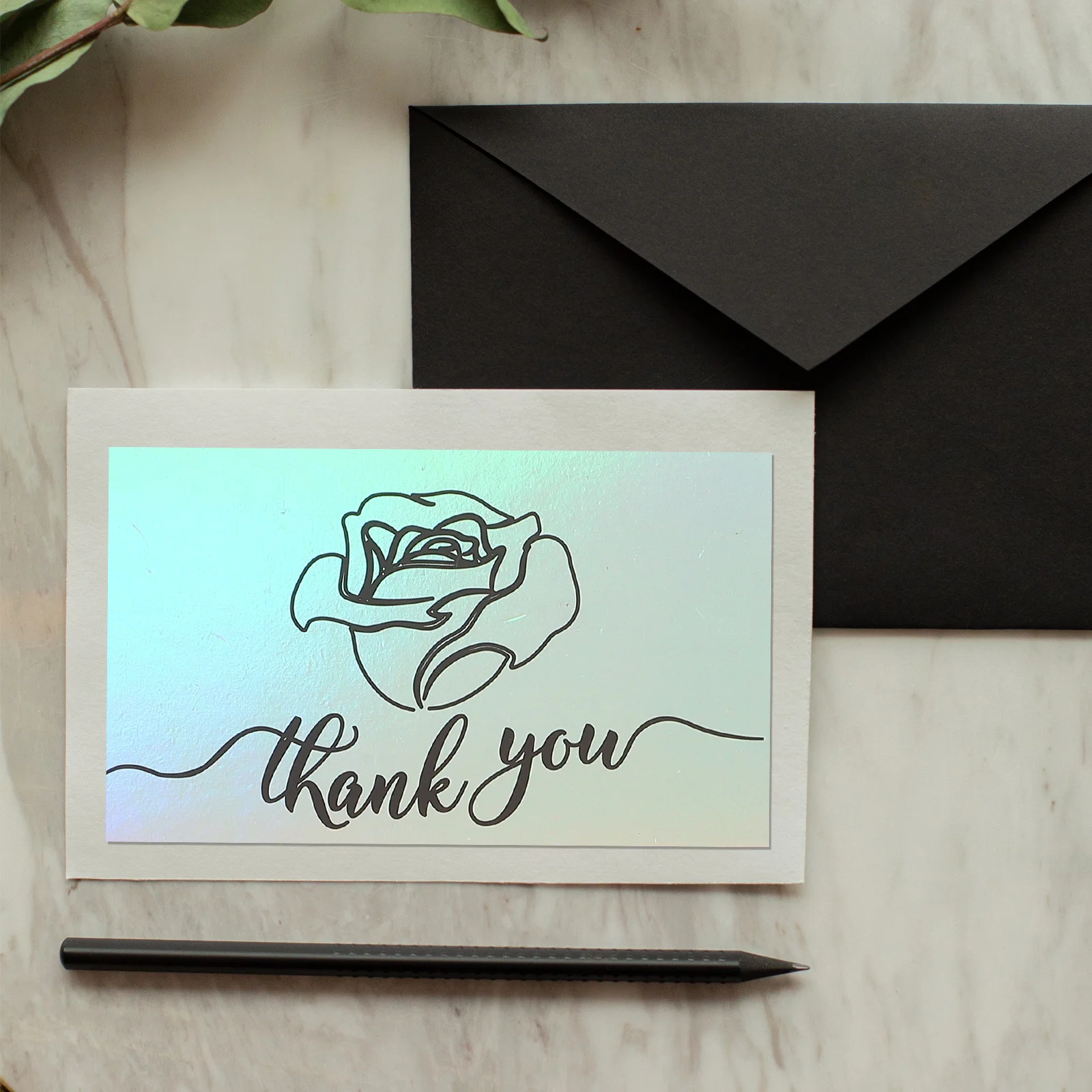 

120pcs Laser Thank You Cards Compact Portable Coated Paper For Gift Delivery Wedding Baby Shower Bulk Greeting Message Note Card
