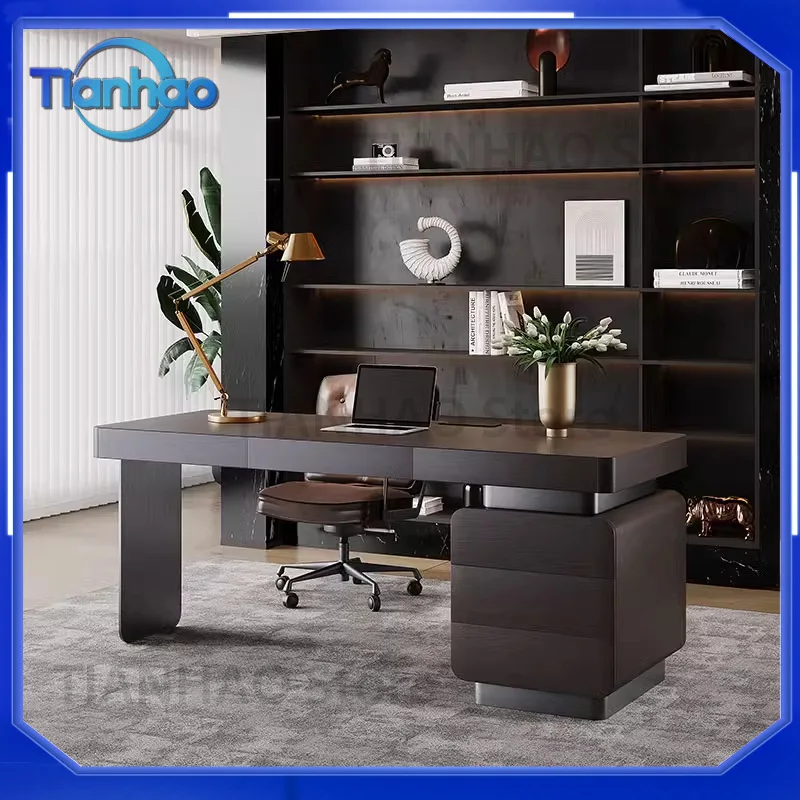 Minimalist Italian Luxury Desk for Home Office Modern Designer Computer Desk Writing Table High-End Workstation