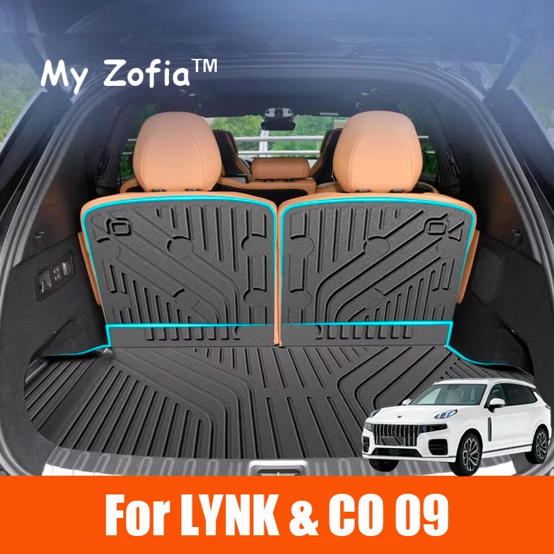 

For LYNK CO 09 2023 2024 2025 5/6/7 Seats Car TPE Boot Trunk Mat Waterproof Rear Trunk Mat Carpet Storage Pad Car Accessories