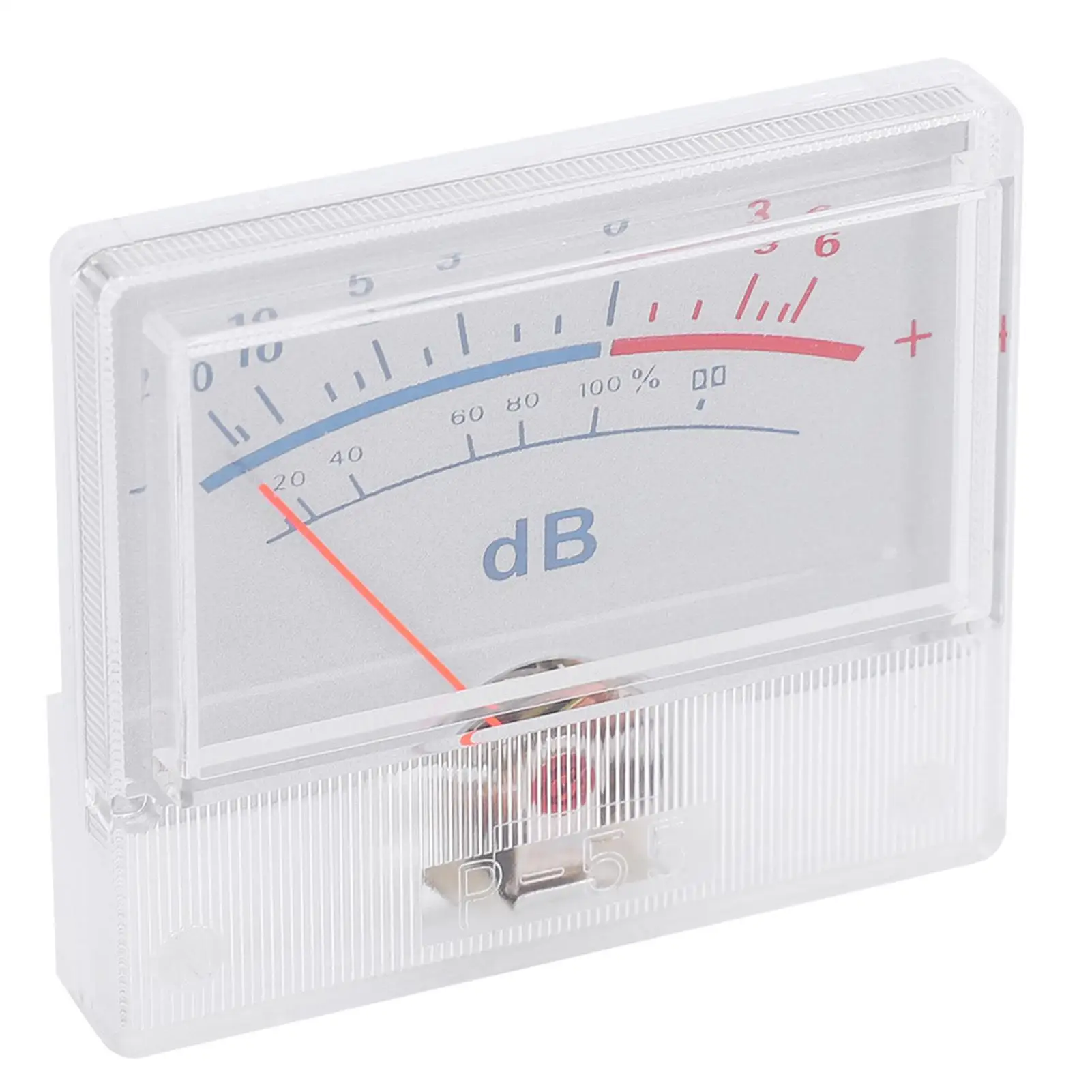 High Accuracy VU Meter P55 - 20-6dB Power Amplifier DB Meter with Pointer Dial for Testing