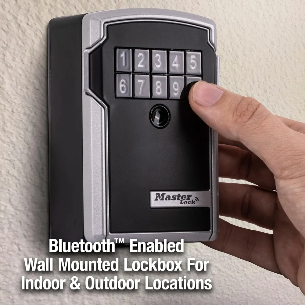 Caja fuerte de almacenamiento de llaves electrónicas con conectividad Bluetooth y acceso a aplicaciones móviles para una gestión segura de claves